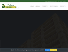 Tablet Screenshot of pallets-bertolin.com